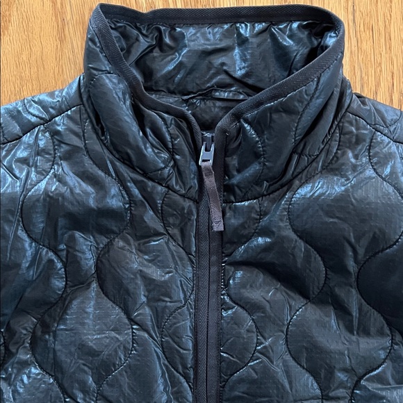 J. Crew Shiny Charcoal Grey Women's Lightweight Quilted Vest with the Pockets - Picture 3 of 6